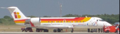 Air nostrum plane from bombardier CRJ200 Air nostrum plane from bombardier CRJ200