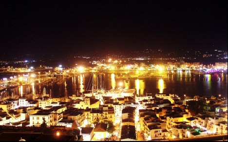 Ibiza at night