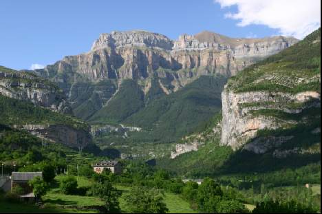 Torla gateway to the Spanish Pyrennes